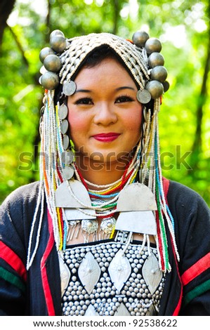 Kanchanaburi,Thailand-Dec 4: Unidentified Thai Girl With Lisu Tribe ...