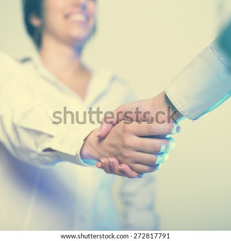 Two hands in Handshake - Business Handshaking