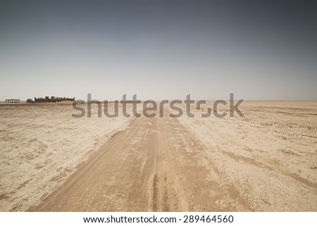 amazing dry lake sahara desert morocco