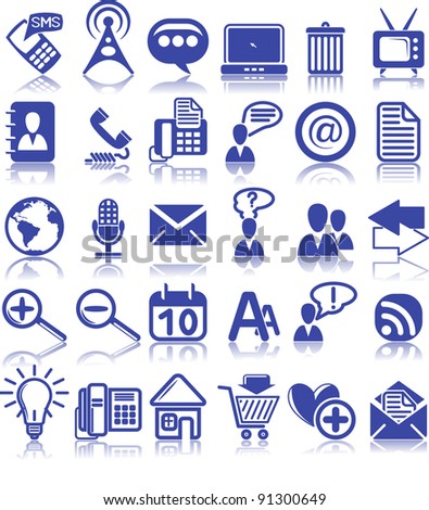 Set of thirty business icons