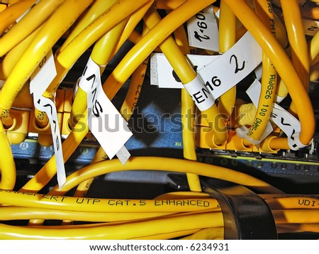 UTP Patch Cords to connect computers to the network