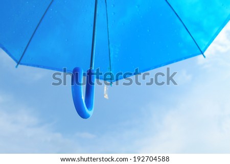 Umbrella and blue sky