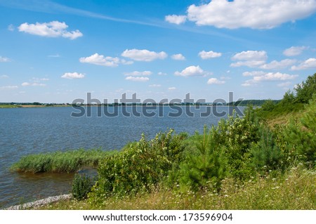 Lake in the East Polish near the \