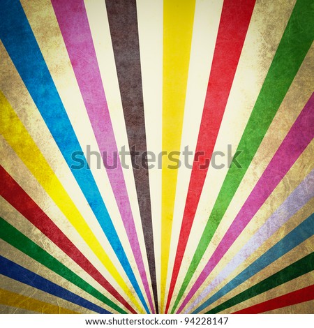 Multi color sunbeams grunge background poster