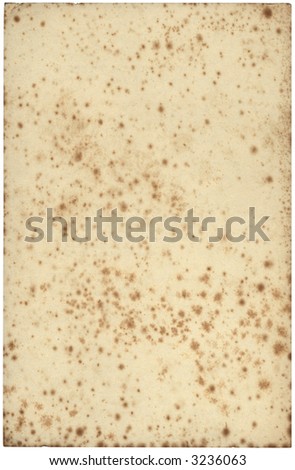 Paper with mildew and staining from an old Theater program of the 1916 era. Scanned at 1200dpi and I have added an accurate Clipping Path to this image.