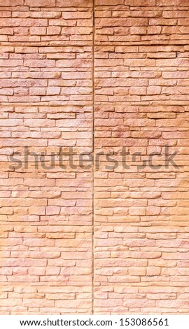 New and clean brick wall surface background texture