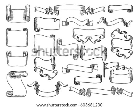 Old Scroll Drawing | Free download on ClipArtMag