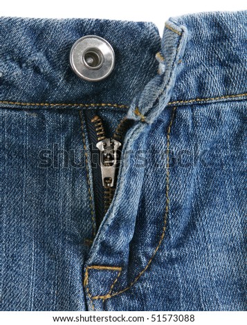 Jeans Zipper And Button Stock Photo 51573088 : Shutterstock