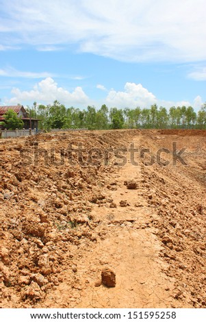 reservoir development of public project in rural Thailand