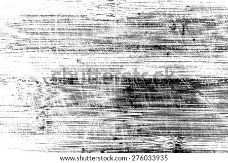 Wooden surface with scratches in black and white. Texture for design and background