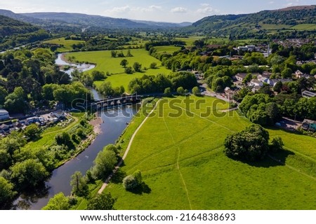 Similar – Foto Bild aerial of rural landscape with acre