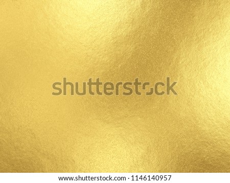 Gold foil background with light reflections. Golden textured wall. 3D rendering. Stockfoto © 