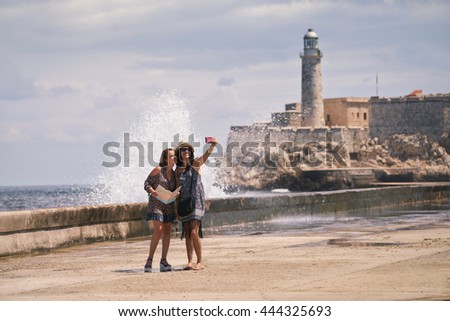 Similar – Image, Stock Photo happy girl, havana