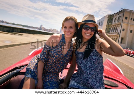 Similar – Image, Stock Photo happy girl, havana