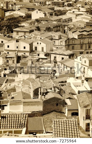 a picturesque italian city seen from a high view
