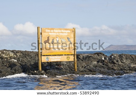 This sign was found as we were on a boat tour to various parts of Isabella Island (near port).