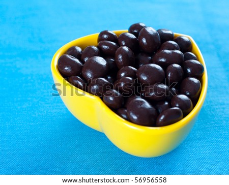 Bowl of Berries and Nuts Covered in Organic Dark Chocolate