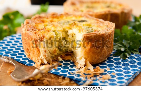 Simple Eggs, Onions, and Cheese Mini Quiches
