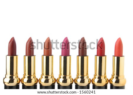 Several lipsticks for make up. IÂ´ve got more fashion images at my gallery