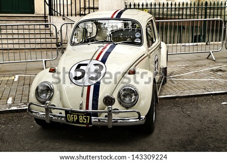 LONDON - JUN 23 : collection car (Herbie, from the movie \