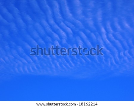 blue sky with cloud waves background