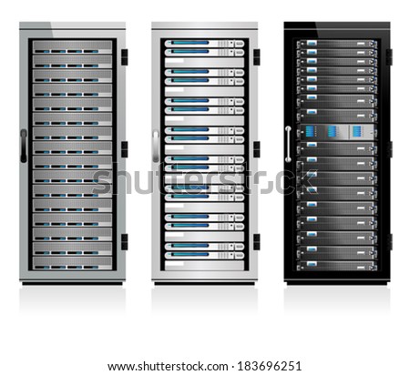 Three Servers - Server in Cabinets