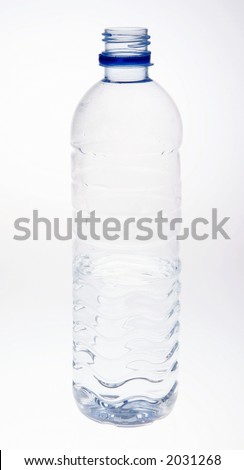 mineral water bottle - open