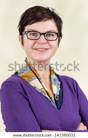Portrait of a fifty year old woman