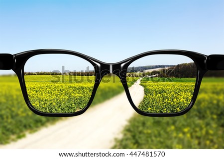 Similar – Image, Stock Photo farsighted | glasses help