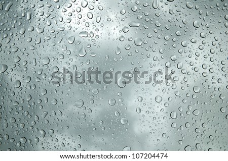 Blue Cooling  color Water Drop background