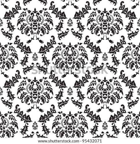 seamless pattern of damask design ez canvas