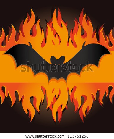vector images illustrations and cliparts raster bat flames fire