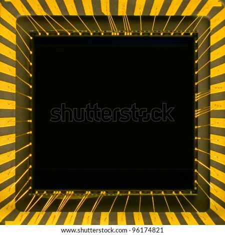 light sensor of digital camera close-up photo