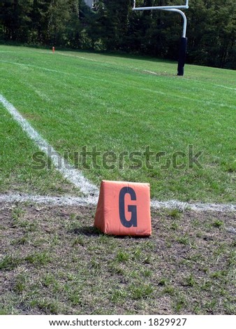 photo of a football goal line