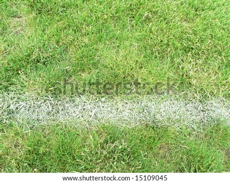 close up photo of a chalk line on a athletic field