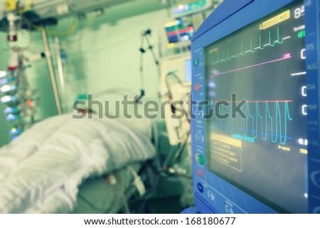 Monitoring of the patient in hospital