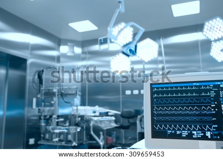 Monitoring of vital signs of the patient in the operating room