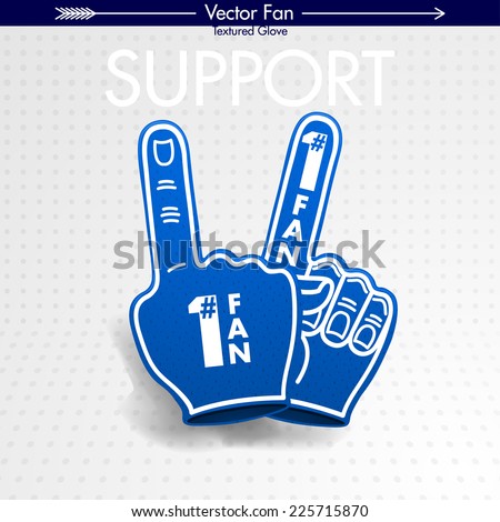 Number One Fan Blue Foam Fingers