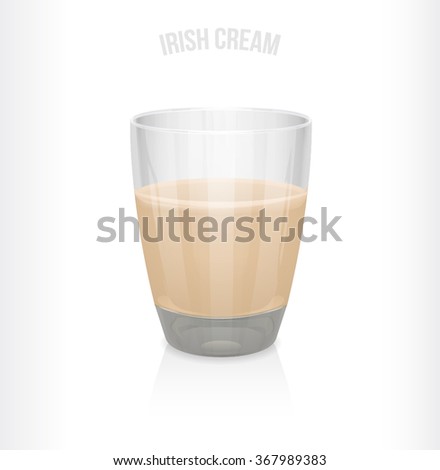 A glass of Irish cream