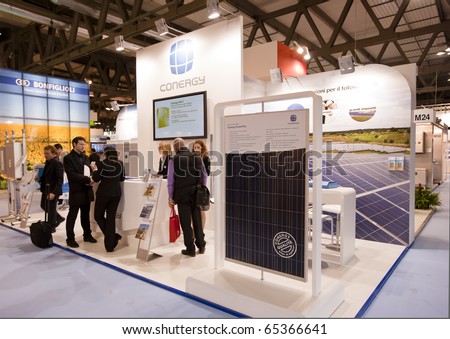MILAN -  NOV 17-19: Conenergy stand at INVEX / ENERSOLAR+, International fair on solar energy, in Milan Fair, Nov 17-19, 2010.
