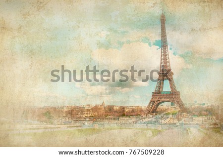 Vector Blue Paris Background Graphics | Download Free Vector Art | Free