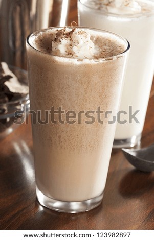 Rich and Creamy Chocolate Milkshake with whipped cream