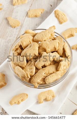 Crunchy Lemon Animal Cracker Cookies on a Background