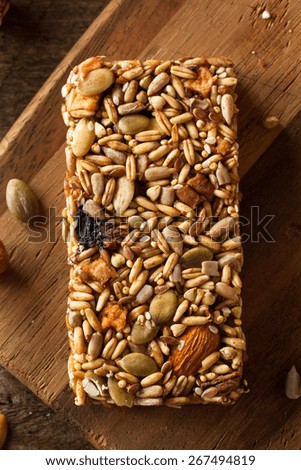 Raw Organic Granola Bars with Seeds and Nuts