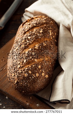 Organic Homemade Whole Wheat Bread Ready to Eat
