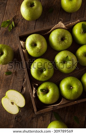 Organic Green Granny Smith Apple Ready to Eat