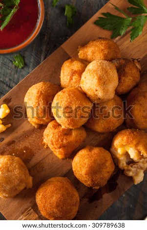 Fried Mac and Cheese Bites with Dipping Sauce