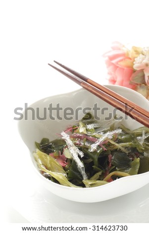 Japanese food, algae salad