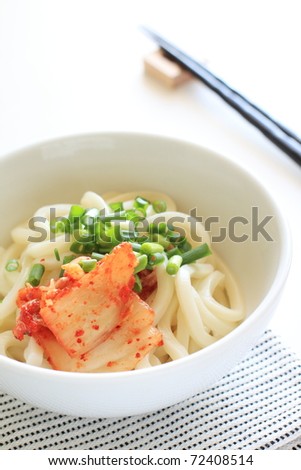 Fusion food, Korean Kimichi and Japanese Udon noodles