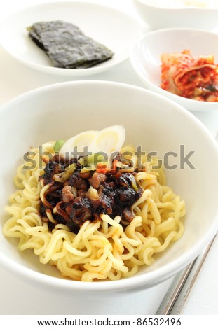 Korean cuisine, black bean noodles